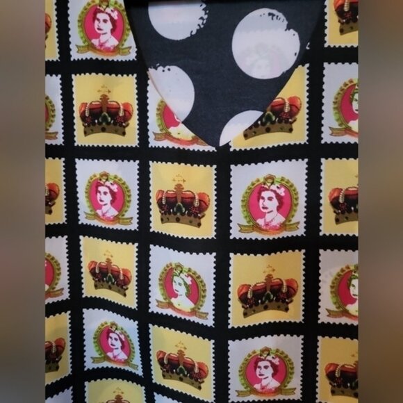 ADORE Top S Queen Crown Polka Dot Quirky Whimsical - Picture 4 of 5